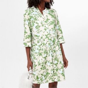 NWT Tuckernuck Royal Floral Shirt Dress